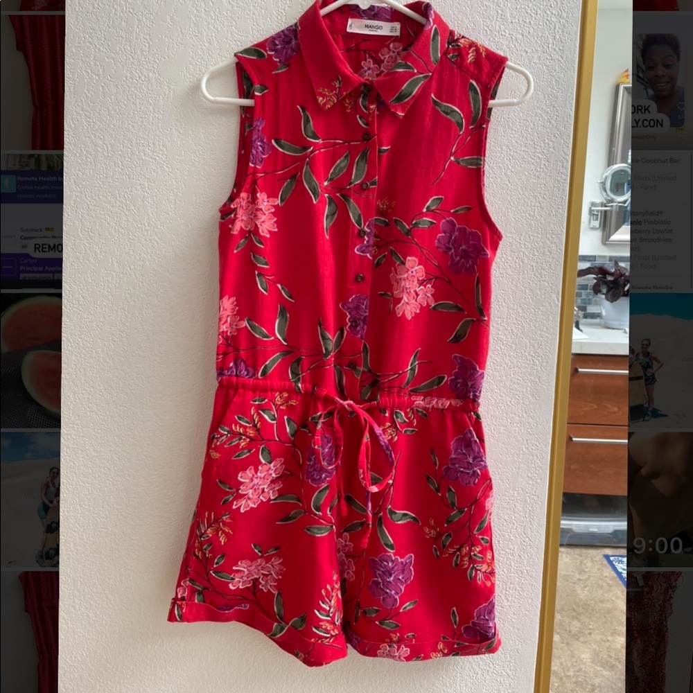Red romper